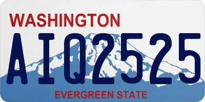 WA license plate AIQ2525