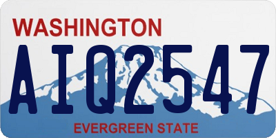 WA license plate AIQ2547