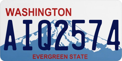 WA license plate AIQ2574