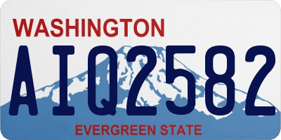 WA license plate AIQ2582