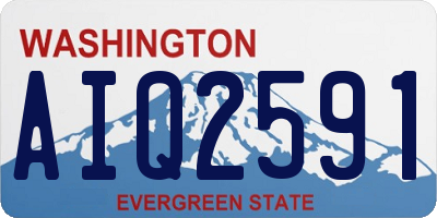 WA license plate AIQ2591