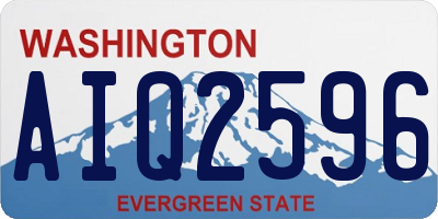 WA license plate AIQ2596