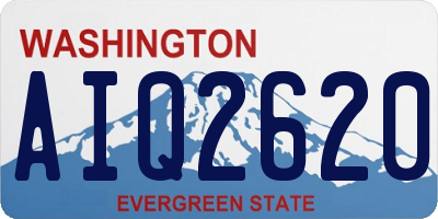 WA license plate AIQ2620
