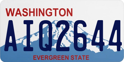 WA license plate AIQ2644