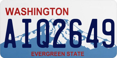 WA license plate AIQ2649
