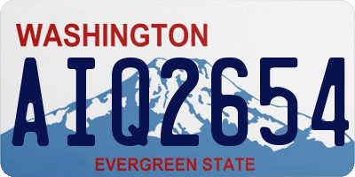 WA license plate AIQ2654