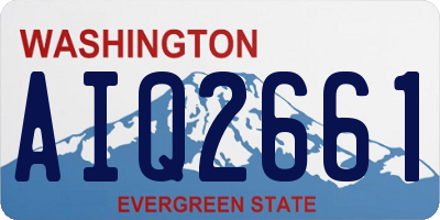 WA license plate AIQ2661