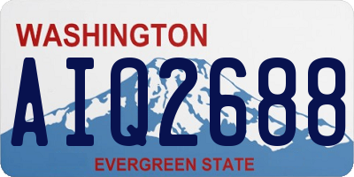 WA license plate AIQ2688