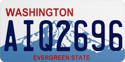 WA license plate AIQ2696
