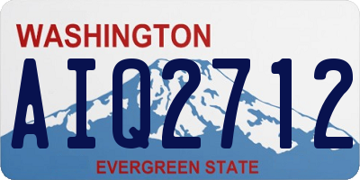 WA license plate AIQ2712