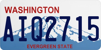 WA license plate AIQ2715