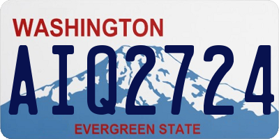 WA license plate AIQ2724