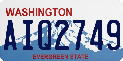 WA license plate AIQ2749