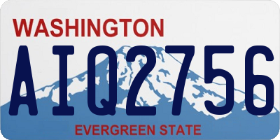 WA license plate AIQ2756