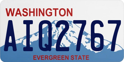 WA license plate AIQ2767