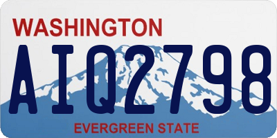 WA license plate AIQ2798