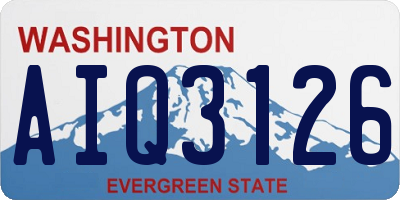 WA license plate AIQ3126