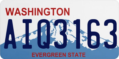 WA license plate AIQ3163
