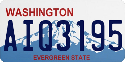 WA license plate AIQ3195