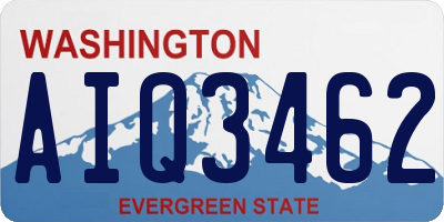 WA license plate AIQ3462