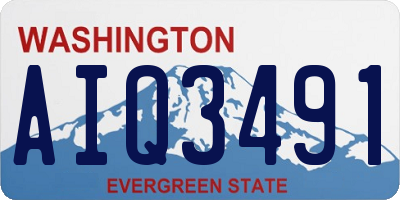 WA license plate AIQ3491