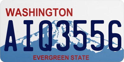 WA license plate AIQ3556