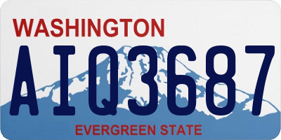 WA license plate AIQ3687