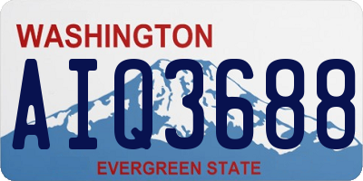 WA license plate AIQ3688