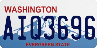 WA license plate AIQ3696