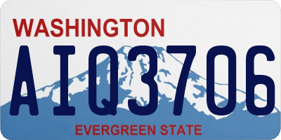WA license plate AIQ3706