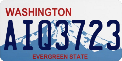 WA license plate AIQ3723