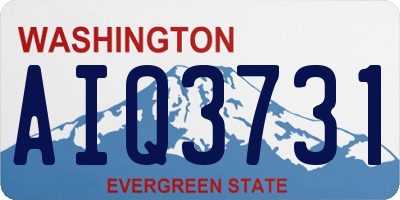 WA license plate AIQ3731