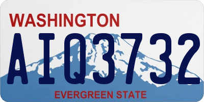 WA license plate AIQ3732