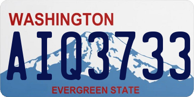 WA license plate AIQ3733