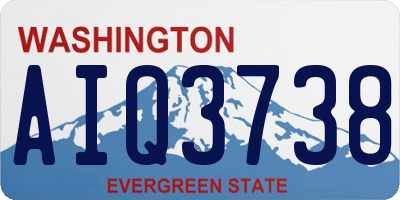 WA license plate AIQ3738