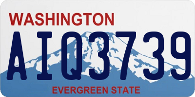 WA license plate AIQ3739