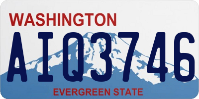 WA license plate AIQ3746