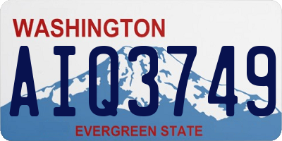 WA license plate AIQ3749