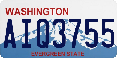 WA license plate AIQ3755