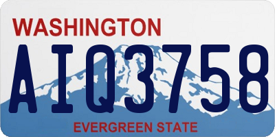 WA license plate AIQ3758