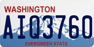 WA license plate AIQ3760