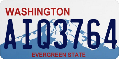 WA license plate AIQ3764