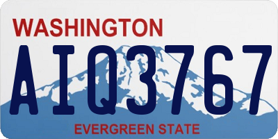 WA license plate AIQ3767