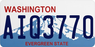 WA license plate AIQ3770