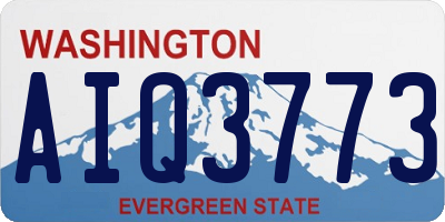 WA license plate AIQ3773