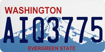 WA license plate AIQ3775