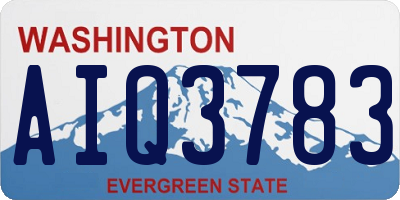 WA license plate AIQ3783