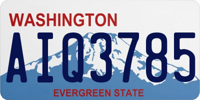 WA license plate AIQ3785
