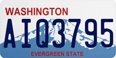 WA license plate AIQ3795
