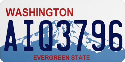 WA license plate AIQ3796